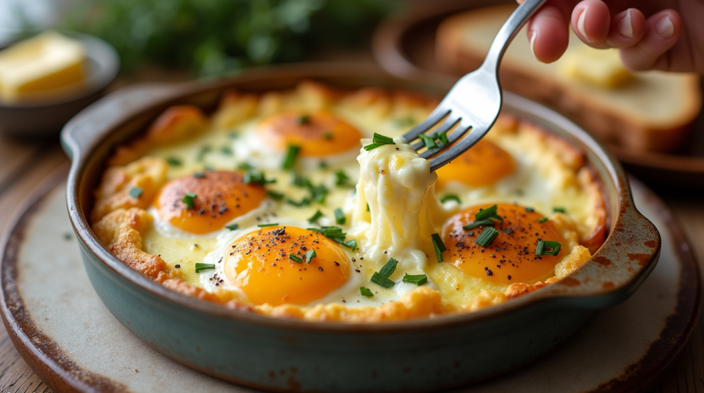 Baked Cottage Cheese Eggs