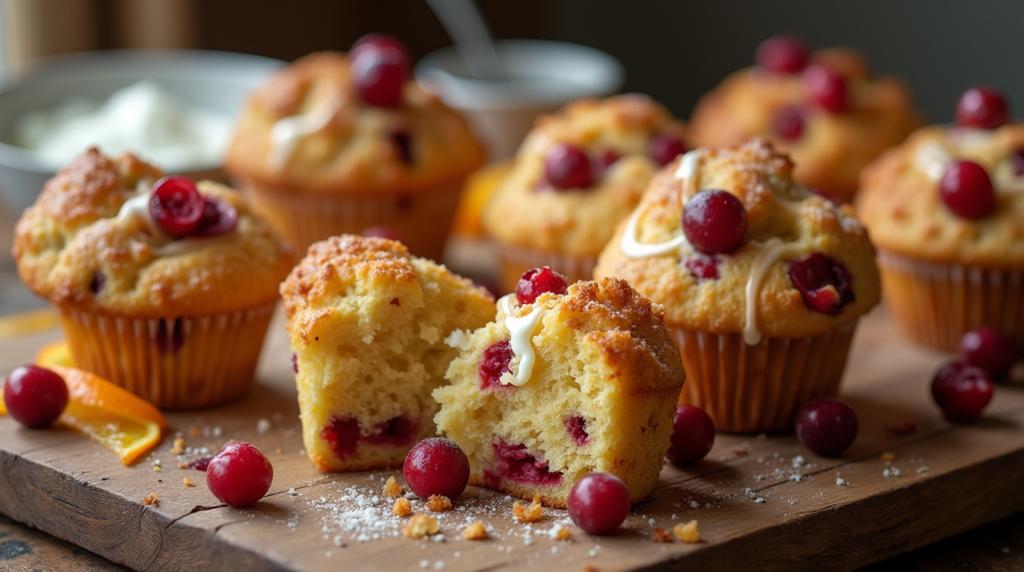 "Cranberry Orange Muffins with Greek Yogurt Recipe"