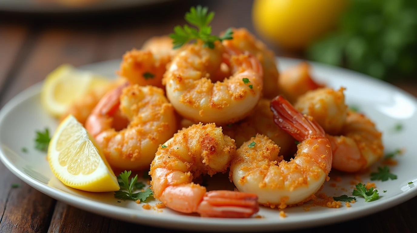 Garlic Parmesan Baked Shrimp Recipe