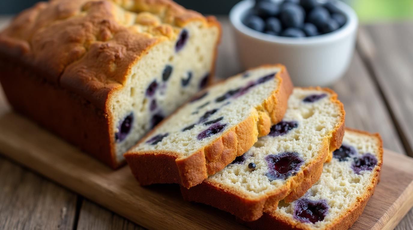 Blueberry Cream Cheese Bread