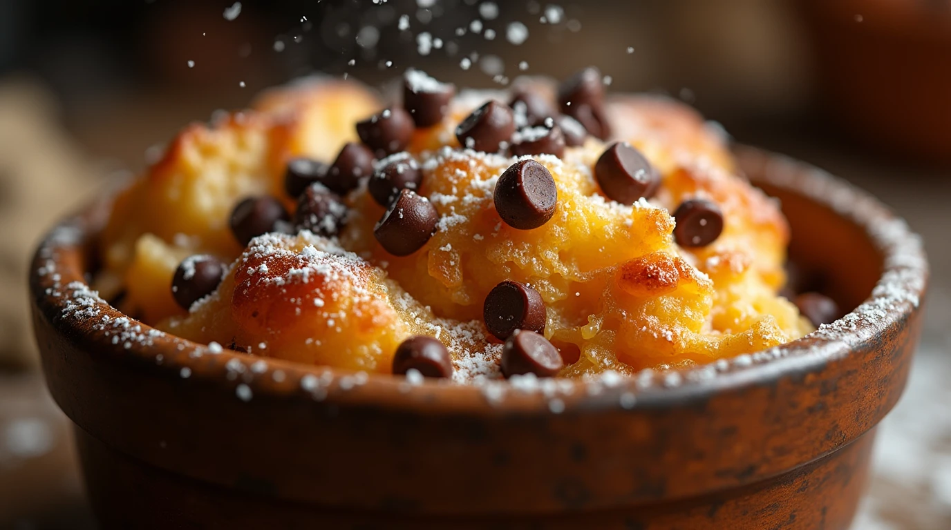 Chocolate Chip Bread Pudding Recipe